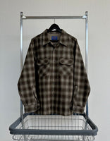 90s Pendleton Shadow Plaid Board Shirt L OD