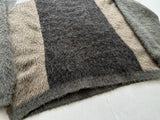 60s NATELSON BROTHERS CrewNeck Mohair Knit M Khaki