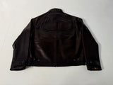 90s Polo Ralph Lauren Leather Harrington Jacket M Black