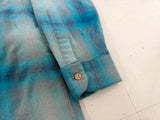 90s Pendleton Shadow Plaid Board Shirt L Turquoise