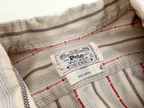 80s Polo Ralph Lauren striped L/S Shirt XL Ivory