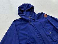 90s Polo Ralph Lauren Hooded Cotton Coat S RoyalBlue