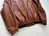 90s Polo Ralph Lauren Leather SwingTop Jacket L Camel