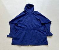 90s Polo Ralph Lauren Hooded Cotton Coat S RoyalBlue