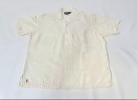 90s Polo Ralph Lauren CALDWELL Loop Shirt XL Off White
