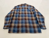 90s Pendleton Shadow Plaid Board Shirt L Blue