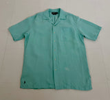 90s Polo Ralph Lauren CALDWELL S/S Shirt M Turquoise