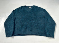 60s Brian Mac Nail Mohair Sweater L Blue&Black