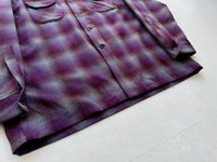 90s Pendleton Shadow Plaid Board Shirt XL Purple&Gray
