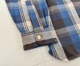 90s Polo Ralph Lauren Large Plaid Work L/S Shirt L Blue