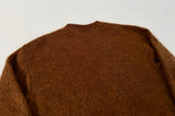 60s Sears Mohair Cardigan M DeepBrown