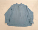 90s Polo Ralph Lauren Silk&Linen L/S Shirt XL LightBlue