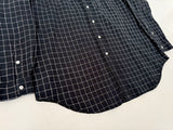 90s Polo Ralph Lauren BLAKE Plaid L/S Shirt L Black