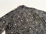 90s Polo Ralph Lauren CLAYTON Black Flower S/S Shirt XL