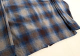 90s PENDLETON Shadow Plaid Zip Jacket M Blue