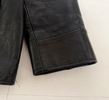 90s Polo Ralph Lauren Leather CarCoat XL Black