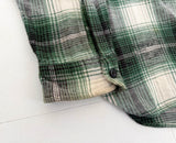 90s Polo Ralph Lauren Flannel Shadow Plaid L/S Shirt L Green