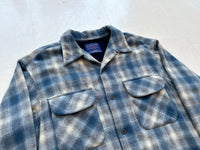 90s Pendleton ShadowPlaid Board Shirt M Turquoise