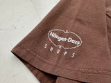 Used Haagen Dazs Chocolate T-shirt L Brown
