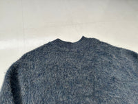 60s The Shaq Line Mohair Sweater L Navy