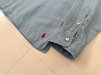 90s Polo Ralph Lauren Silk&Linen L/S Shirt XL LightBlue
