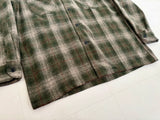 90s Pendleton Shadow Plaid Board Shirt M Olive