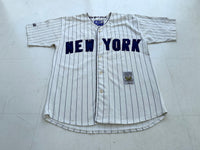 90s NY Yankees STARTER Striped Baseball Shirt XL