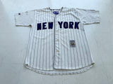 90s NY Yankees STARTER Striped Baseball Shirt XL