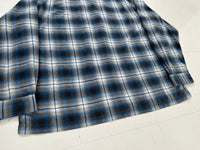 POLO SPORT Shadow Plaid Cotton Loop Shirt XL Blue