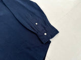 90s Polo Ralph Lauren 100%Linen L/S Shirt L DeepNavy