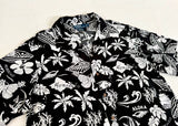 90s Polo Ralph Lauren Hawaiian Rayon Shirt L Black
