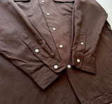 90s Polo Ralph Lauren Rayon Loop Shirt M DeepBrown