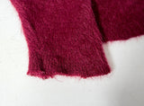 60s Rinaldo Mohair Cardigan L Burgundy