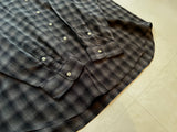 90s Polo RalphLauren BLAKE ShadowPlaid L/S Shirt Black&Gray