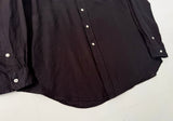90s Polo Ralph Lauren WHITFIELD Linen L/S Shirt XL Black