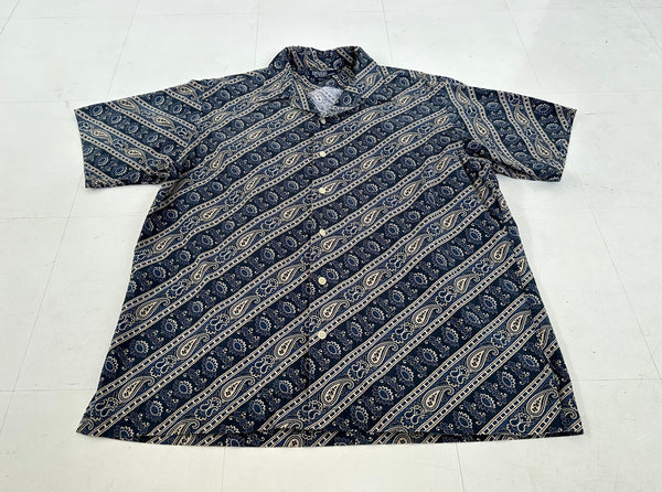 90s Polo Ralph Lauren VINTAGE CAMP Slant Paisley Loop shirt L
