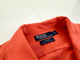 90s Polo Ralph Lauren BONNARD Silk Cotton L/S Shirt L HermesOrange
