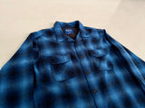 90s Pendleton Shadow Plaid Board Shirt L Blue