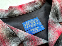 90s Pendleton Shadow Plaid Board Shirt XL Gray&Red