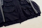 80s Eddie Bauer Fleece Fishing Jacket L Black