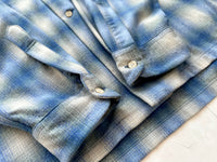 90s Pendleton Shadow Plaid Board Shirt XXL Blue