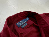 90s Polo RalphLauren Lowell Sport L/S Shirt M Burgundy