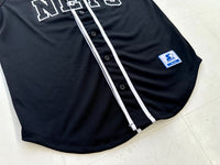 Used Brooklyn NETS Starter BaseBall Shirt M Black