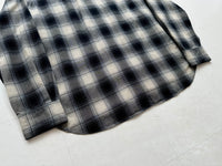 90s Polo Ralph Lauren Shadow Plaid Western Shirt XXL Black&White