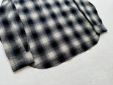 90s Polo Ralph Lauren Shadow Plaid Western Shirt XXL Black&White