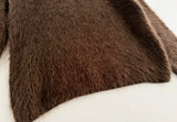 60s Alps Mohair Crewneck Sweater M DeepBrown