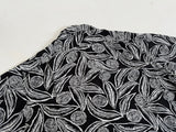90s Polo Ralph Lauren Botanical Rayon S/S Shirt L Black