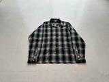 90s POLO Sport Rayon Shadow Plaid Loop Shirt L