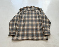 90s Pendleton ShadowPlaid Board Shirt L Ivory&Gray