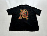 90s Polo Ralph Lauren CLAYTON Dragon Rayon Loop Shirt XL Black